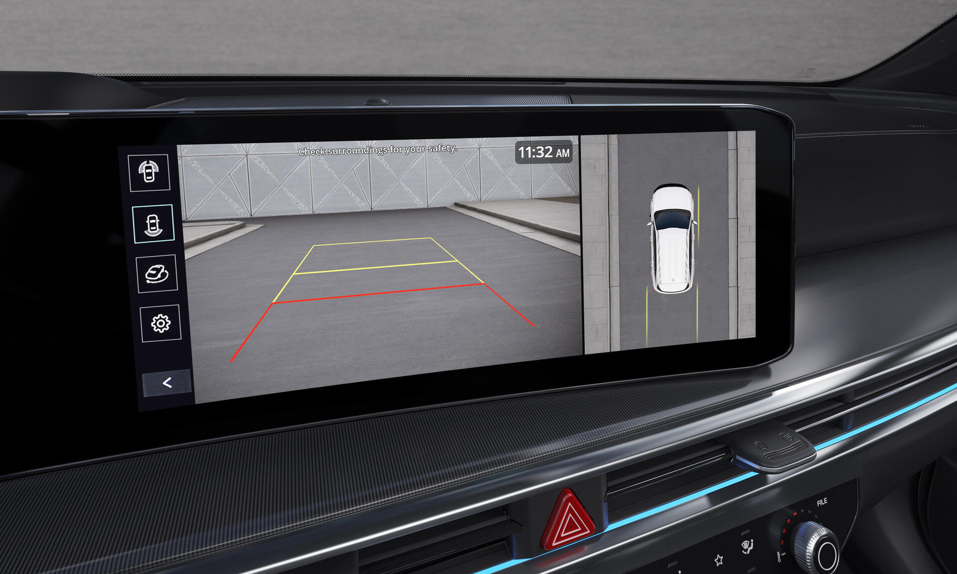 Camera 360 - Hiển thị điểm mù trên mà hình đa thông tin BVM