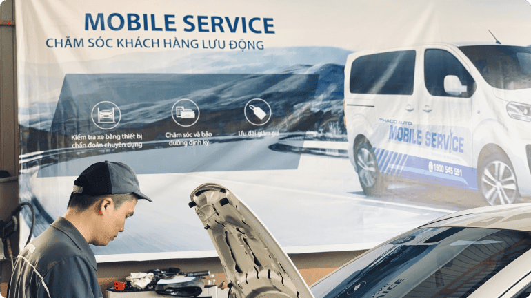 CHĂM SÓC XE LƯU ĐỘNG - KIA MOBILE SERVICE